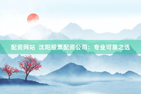 配资网站  沈阳股票配资公司：专业可靠之选