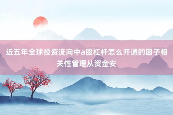 近五年全球投资流向中a股杠杆怎么开通的因子相关性管理从资金安